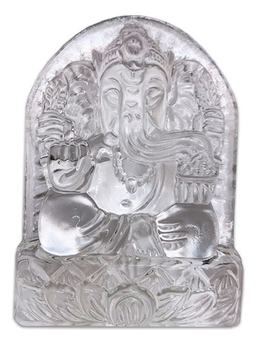 Dios Ganesh  De Cristal Peq. Transparente/ Ambienteyaromas
