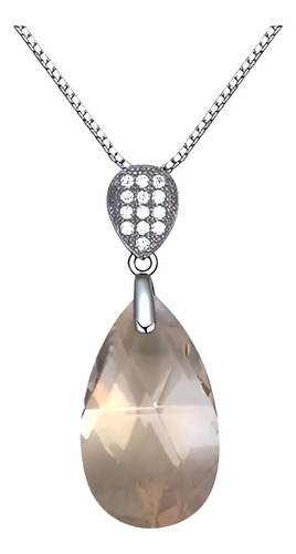 Swarovski Crystal Dije Humo Oval Ak Jewelry Plata 925 Oro
