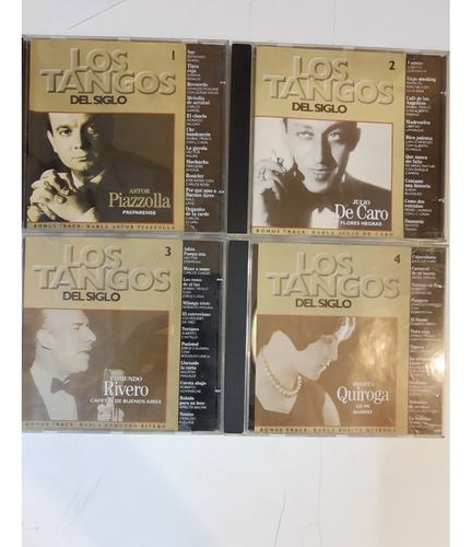 Cd 0435 - Los Tangos Del Siglo Vol. 1 A 4 Interpretes Vari 
