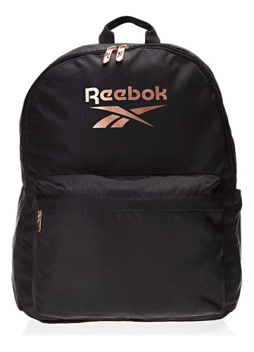 Mochila Element Unissex Reebok Desenho Do Tecido Liso Cor Preto