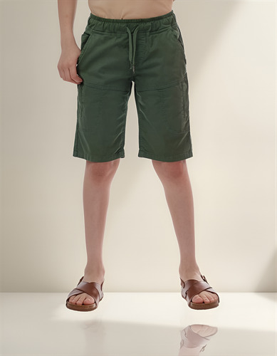 Shorts Drill Bermuda Niño Verde Oscuro - Chupetin