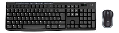 Teclado E Mouse Logitech Mk270 Sem Fio Multimídia Preto