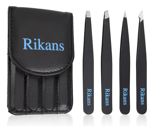 Rikans Juego De Pinzas De Precisión, Paquete De 4 Pinzas Pro