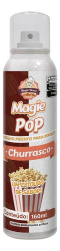 Molho Pronto Para Pipoca Sabor Churrasco 160ml - Magie Pop