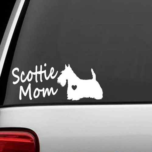 Bluegrass Decals E1057 Scottie Mom Scottish Terrier Pegatina