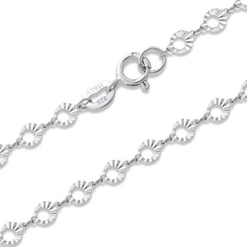 Pulsera De Tobillo De 9 Eslabones Redondos Graduados Con Cor
