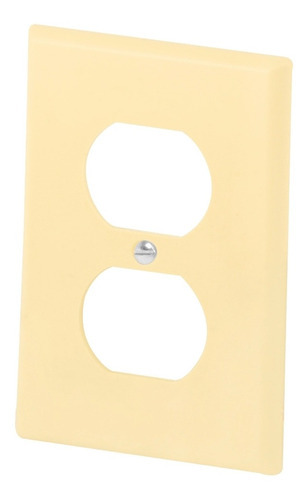 Tapa Para Tomacorriente De Plástico Dúplex Fulgore Fp0046 Color Amarillo