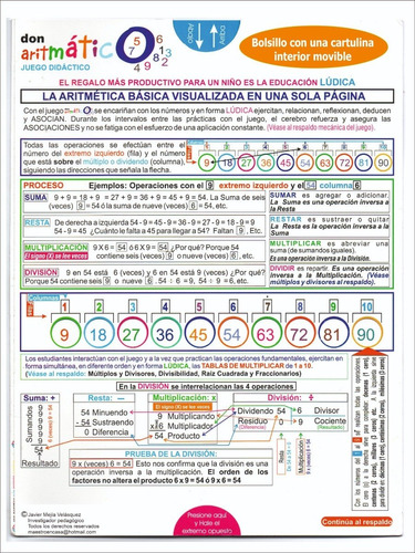 Aritmático Método Lúdico. Operaciones Matemáticas  Básicas.