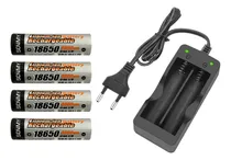 Comprar Cargador Pilas De Litio Incluye 4 Pilas 18650 4800mah 3.7v