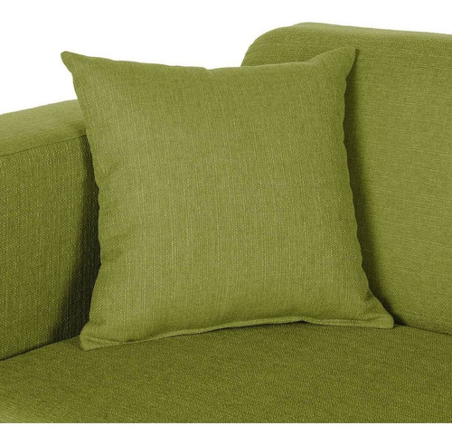Yuki Sofá Esquinero Estilo Moderno Tela Color Verde Manzana Color Verde Musgo