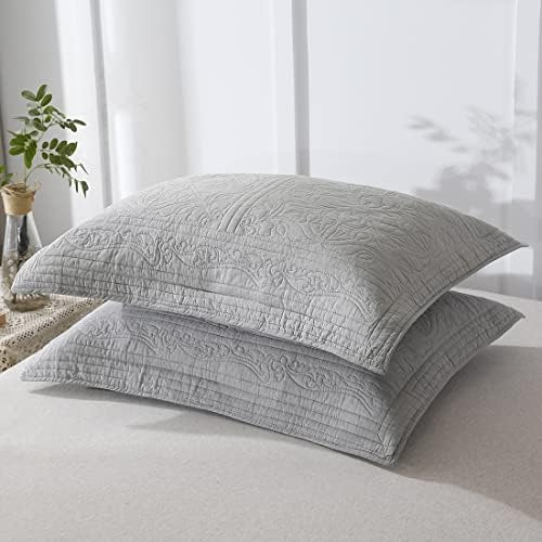 Winlife Funda De Almohada Acolchada 100% Algodón Con Estampa