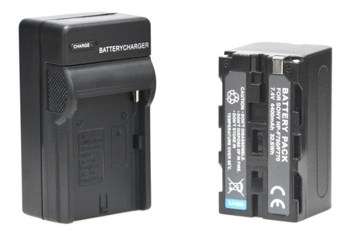 Cargador 220v + Batería Np-f770 P/ Iluminador O Aro Ring Led