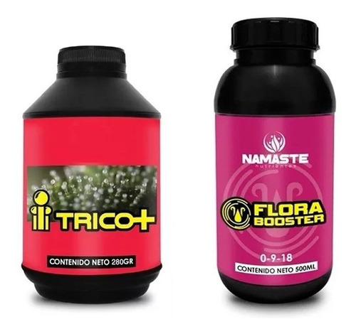 Fertilizante  Flora Booster 500ml (floración) Y Trico+ 250g