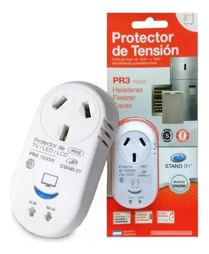 Protector Tensión Heladeras Freezer Cavas Pr3 1500w