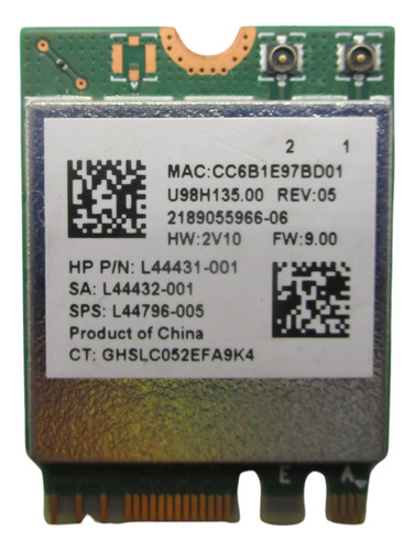 Tarjeta Wifi Hp Chromebook 11 G8 Ee 802.11ac M.2 L44431-001 (Usado)