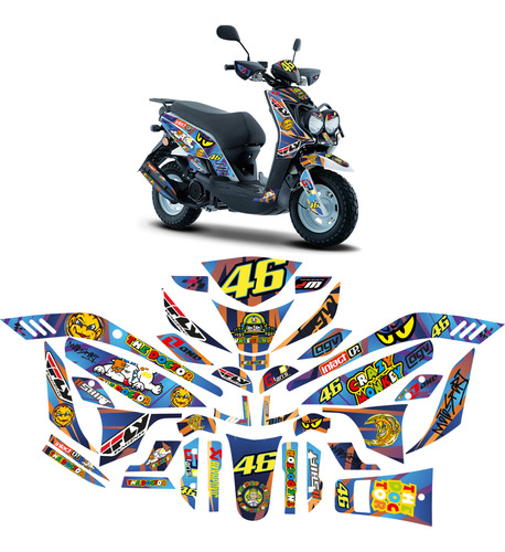 Kit Sticker Full Body Ws150 S Cortado Listo P/instalar W504a