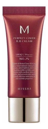 Base de maquiagem líquida Missha Perfect Cover tom 23 natural beige  -  0.67floz 20g