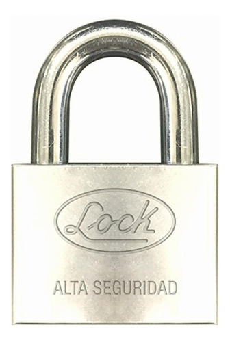 Lock Lcac60 Candado De Alta Seguridad 60 Mm, Llave De Disco