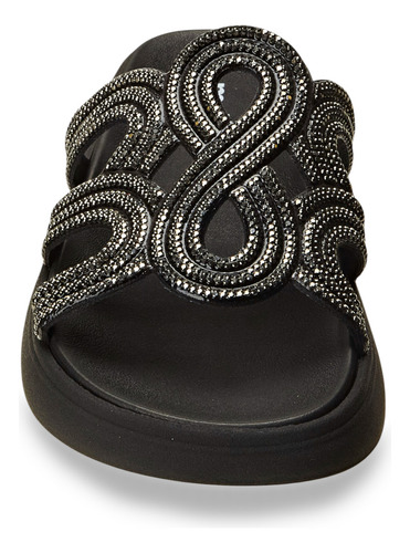 Sandália Feminina Gaspea Veneza Com Strass Moleca