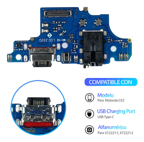 Flex Flexor Centro De Carga Para Motorola G52 Xt2221-1/ 2