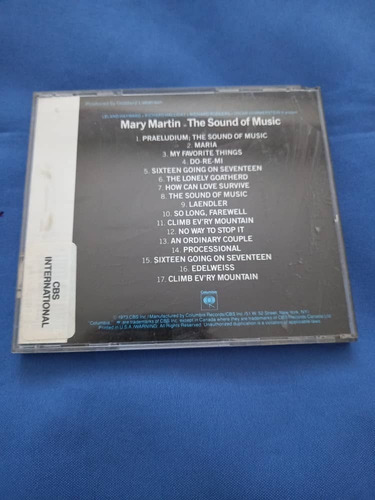 Ins C D Musical - Mary Martin - The Sound Of Music (Usado)