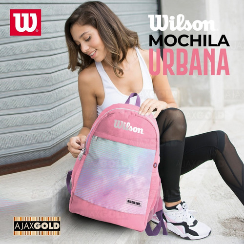 Imagen 4 de 7 de Mochila Wilson Urbana Deportes Gym Impermeable Unisex Color