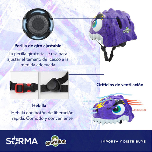 Imagen 6 de 10 de Combo Monopatin Monopatin Niños 4 Ruedas + Casco Punk/dragon
