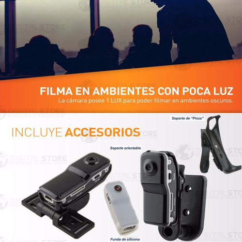 Camara Espia Oculta Mini Seguridad Vigilancia Dvr + Acces