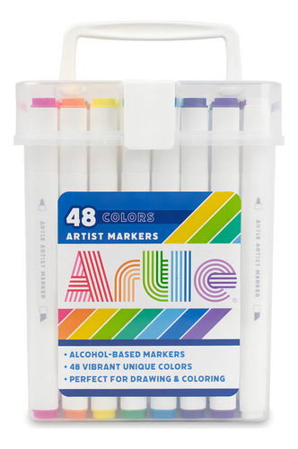 Marcadores Artle Artist, 48 cores, marcadores coloridos 48 cores