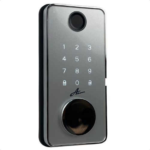 Fechadura Digital Externa Milre 8600a Cor Cinza Aplicativo