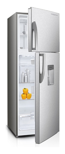 Heladera Refrigerador Freezer Y Dispensador 410 Litros Xion Color Plateado