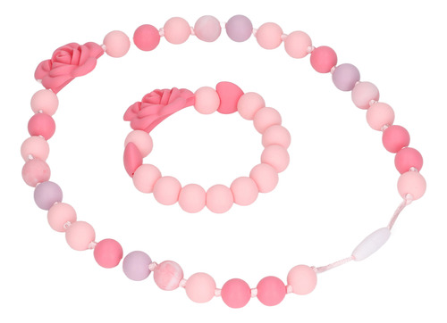 Collar Y Pulsera Para Dentición, Diseño De Silicona Con Form