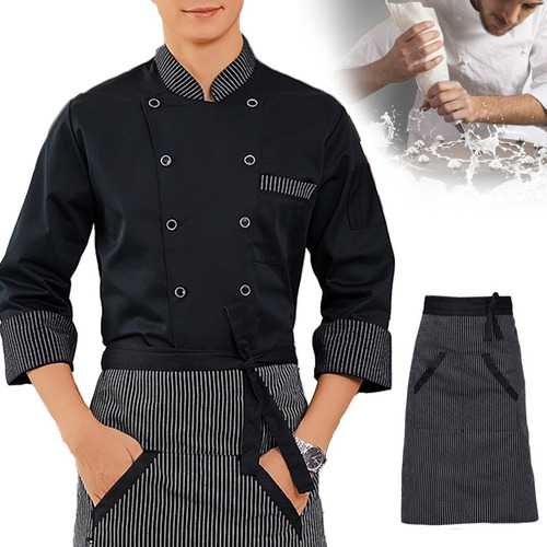 Uniforme De Chef De Manga Larga De Filipinas, Rayas De Moda