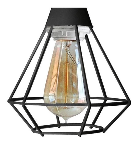 Lámpara led de techo Ferrolux C-1003 color negro texturado 220V