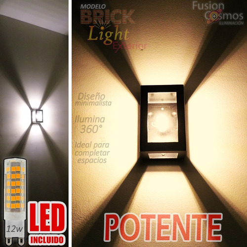 Imagen 1 de 10 de Farol Exterior Tortuga Luz Efecto 360° Led +potente 12w Full