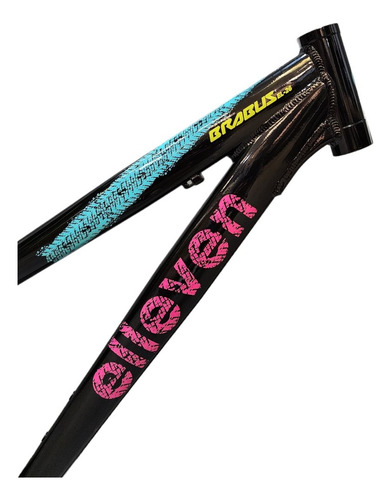 Quadro Freeride 26x13,5 Preto/rosa/azul