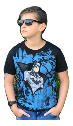 Imagem 1 de 10 de Kit 3 Camiseta Infantil Juvenil Menino Personagens Herois 