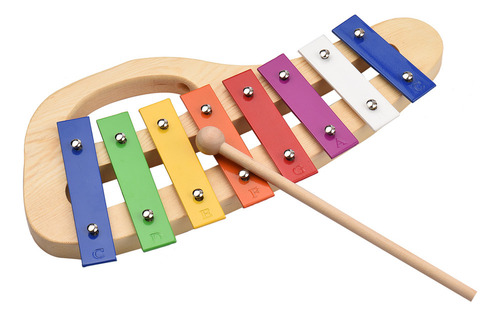 De Xilófono De Madera De 8 Notas Con Mazo - Musical Para