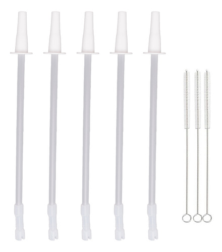 Reusable Adjustable Straws For 128oz 64oz Gallon Jug, 5 Stra