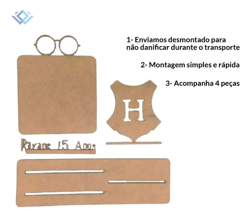 20 Porta Retrato Hary Potter Personaliza C/ Base Mdf Cru
