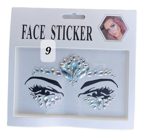 Strass Gemas Autoadhesivas Para El Rostro Cara/fiestas X20un