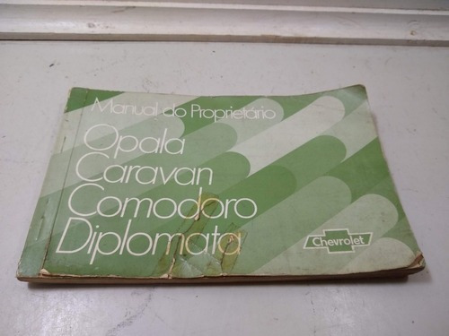 Opala Caravan 1980 1981 Manual Do Proprietário Original - Gm