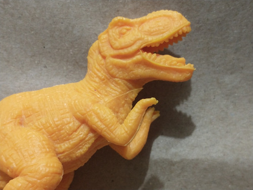 Dinosaurio Tiranosaurio Rex Plástico Color Naranja (Usado)