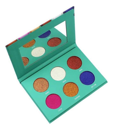Paleta De Sombras Mylife 6 Cores With Love Sombra Brilhante