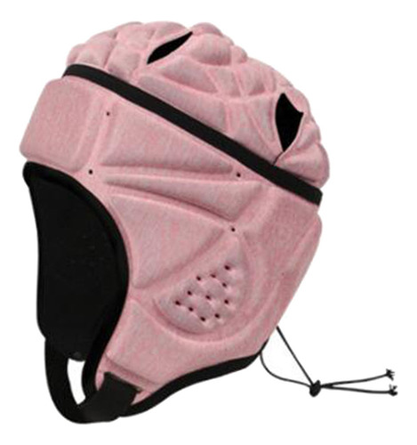 Casco Protector Acolchado De Hockey Sobre Hielo De Rosado