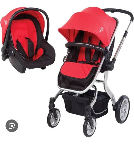 Carriola Evenflo Advanced Legacy Lx Roja Chasis Plateado Rojo Plateado (Usado)