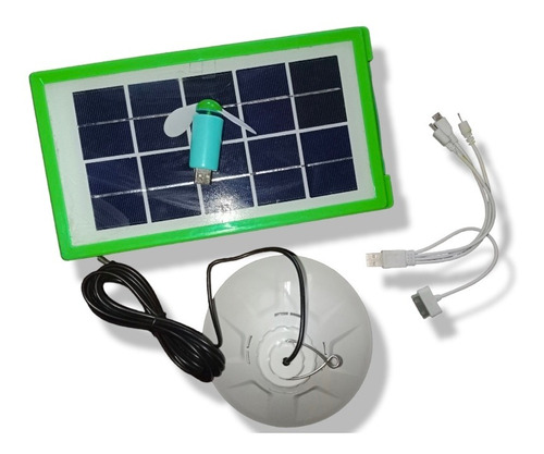 Kit De Camping Solar Outdoor Linterna Emergencia Recargable 