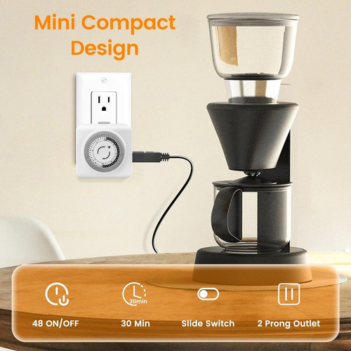 2 Digital Light Timer Connectores, Temporizadores