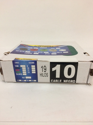 Imagen 2 de 4 de Thw Cal 10 100% Cobre 1 Rollo M/sint