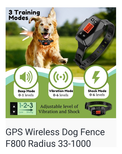 Cerca Inalámbrica Para Perros Con Gps 